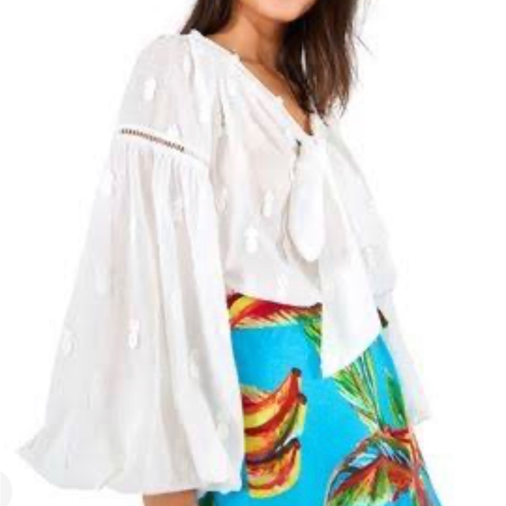 Farm Rio Pineapple Blouse size small